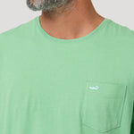 Polera Algodón Orgánico Hombre Basicpoc Verde Rockford
