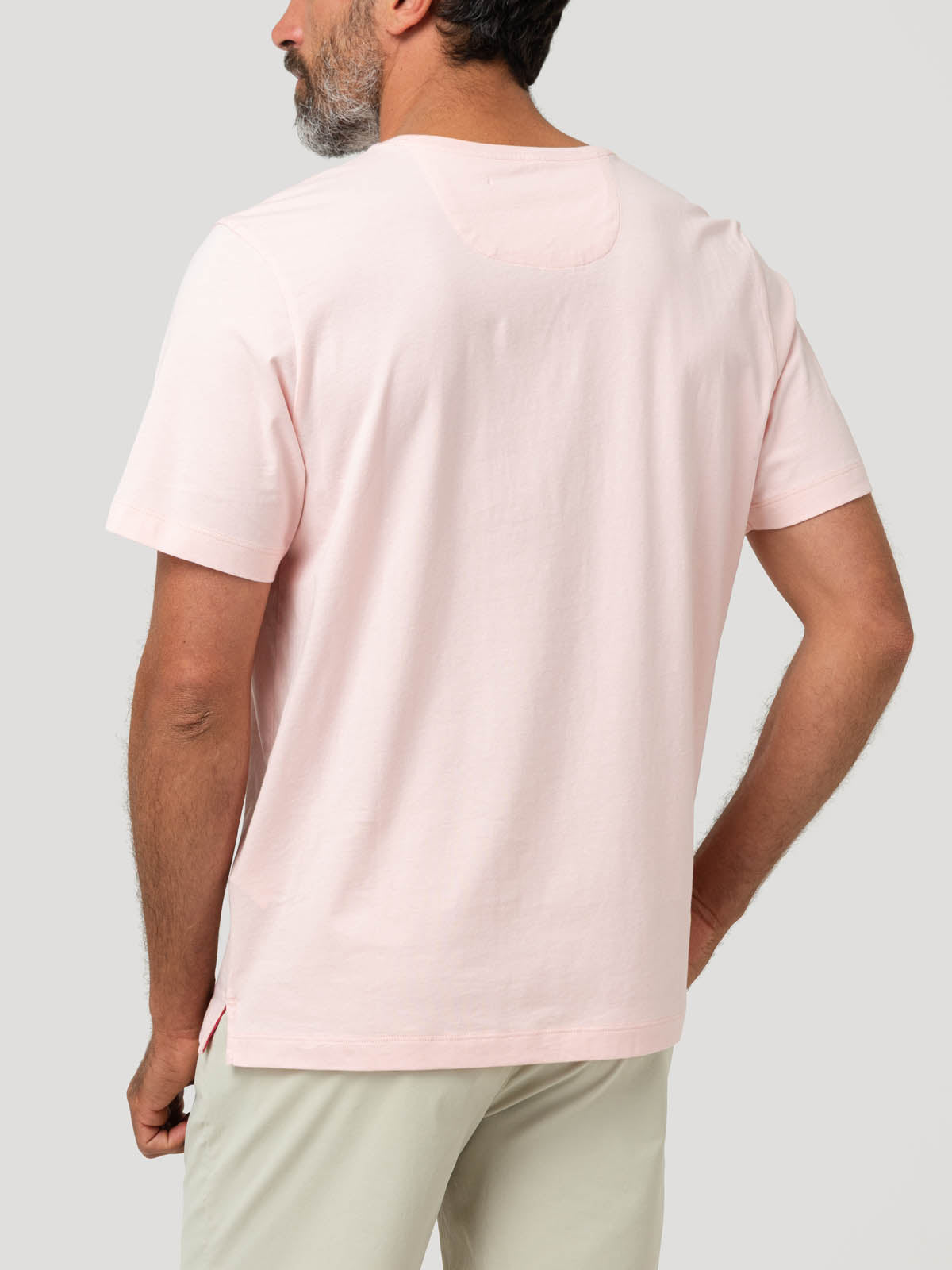 Polera Algodón Orgánico Hombre Basicpoc Naranjo Rockford
