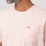 Polera Algodón Orgánico Hombre Basicpoc Naranjo Rockford
