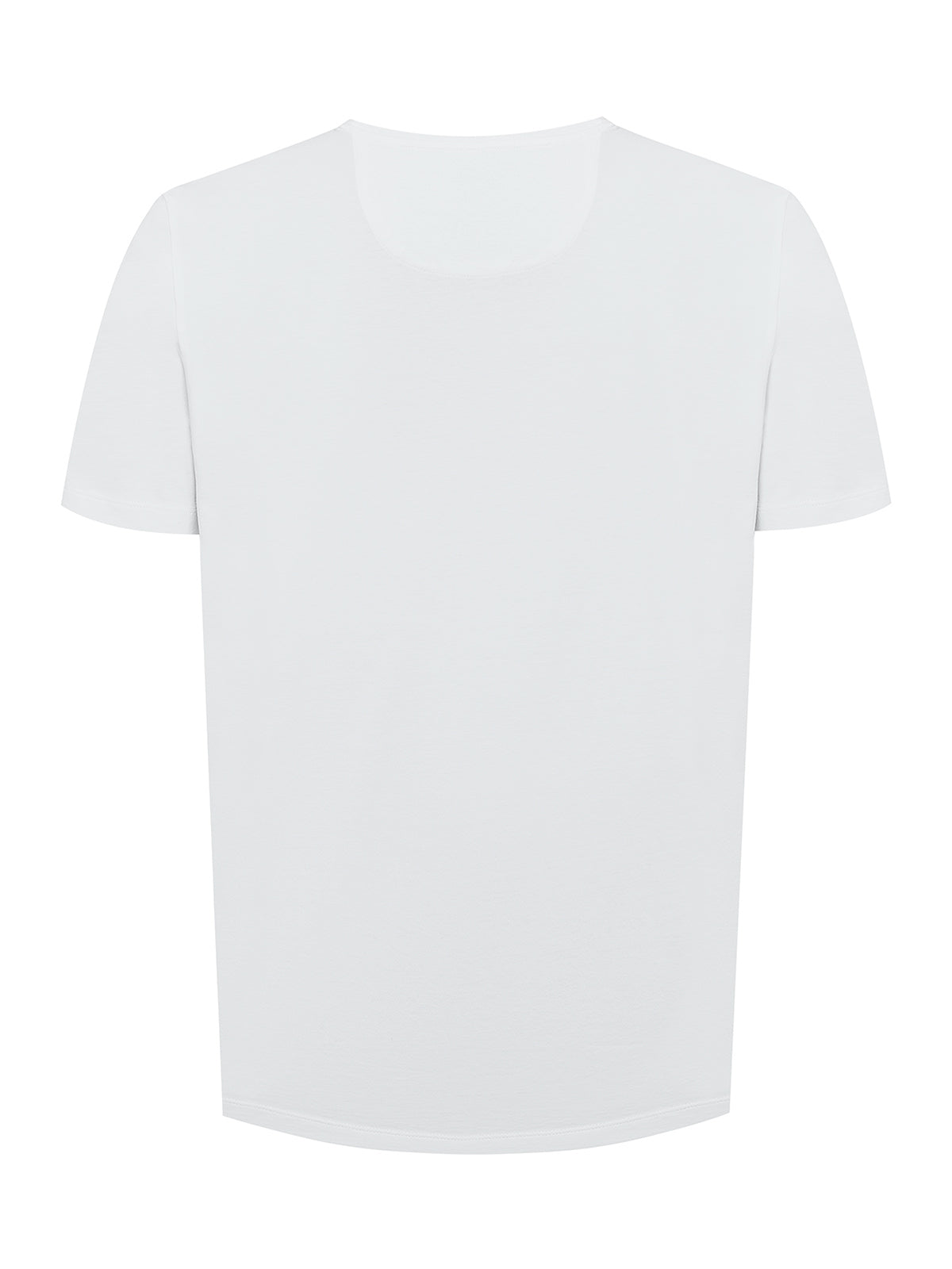 Polera Algodón Orgánico Hombre Basic Blanco Rockford
