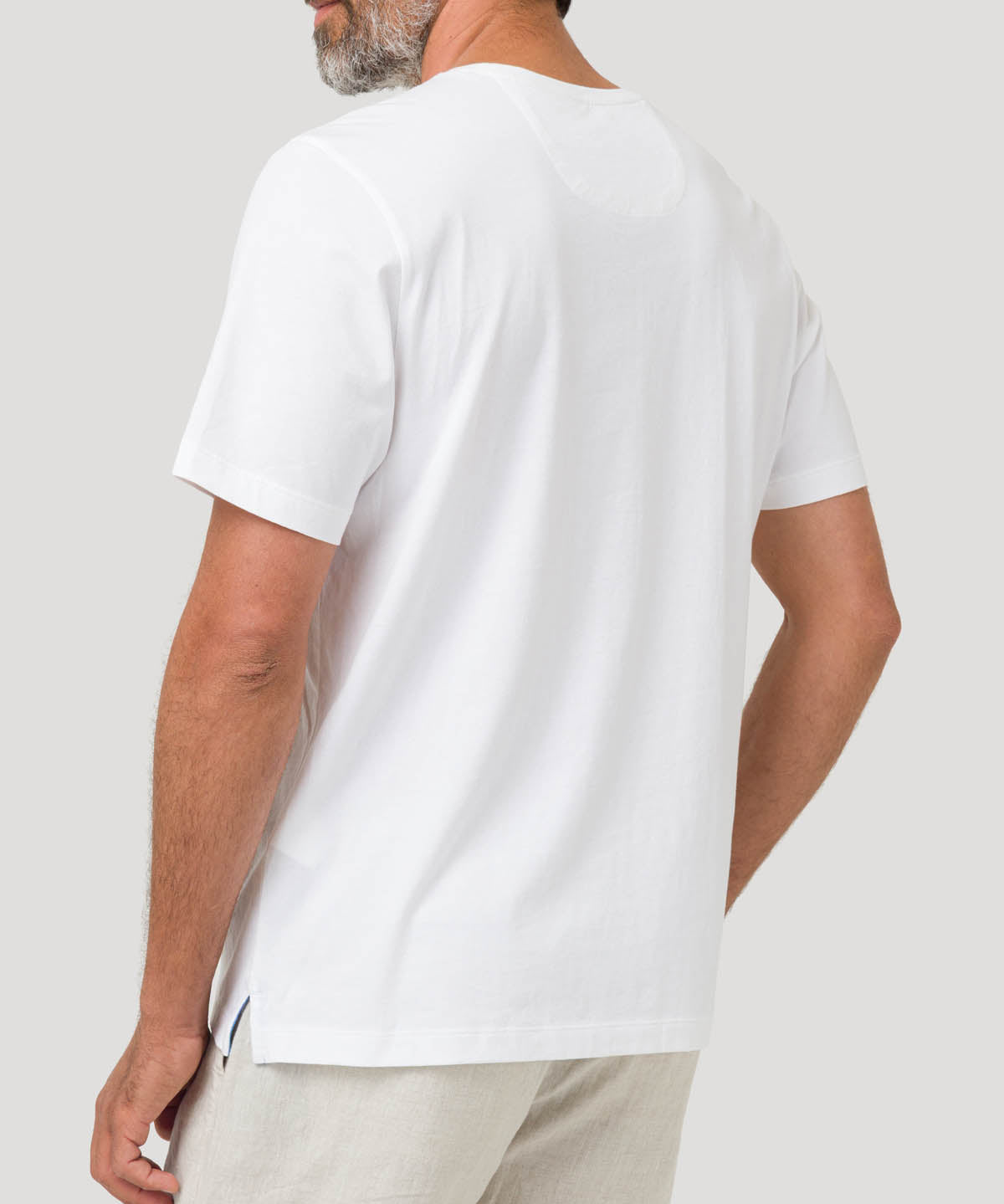 Polera Algodón Orgánico Hombre Basic Blanco Rockford