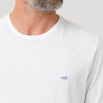 Polera Algodón Orgánico Hombre Basic Blanco Rockford