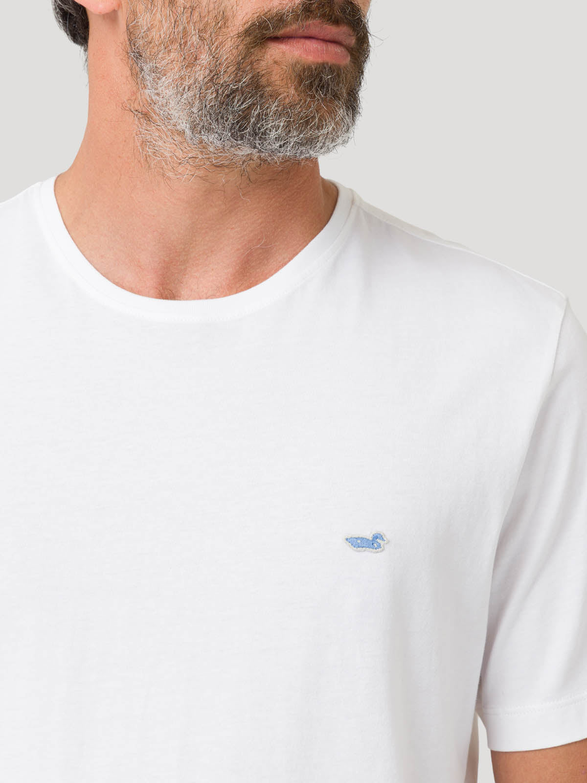 Polera Algodón Orgánico Hombre Basic Blanco Rockford