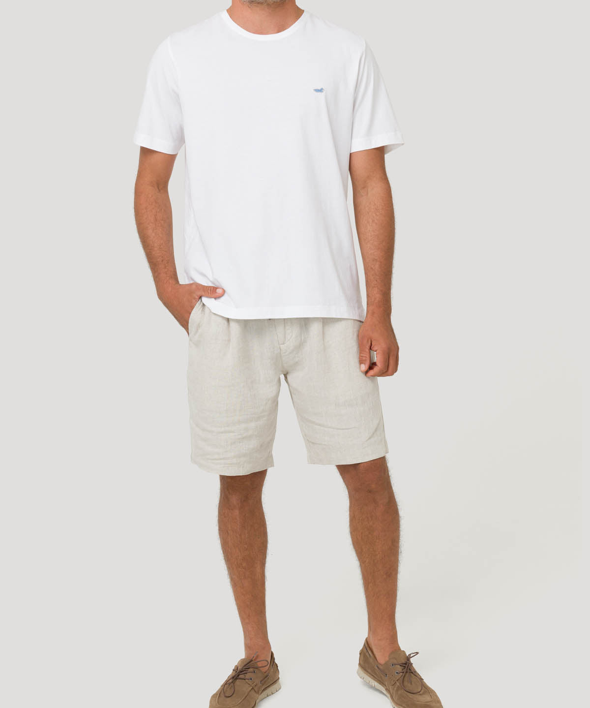 Polera Algodón Orgánico Hombre Basic Blanco Rockford