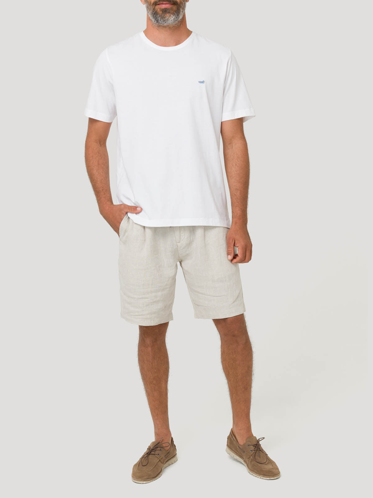 Polera Algodón Orgánico Hombre Basic Blanco Rockford