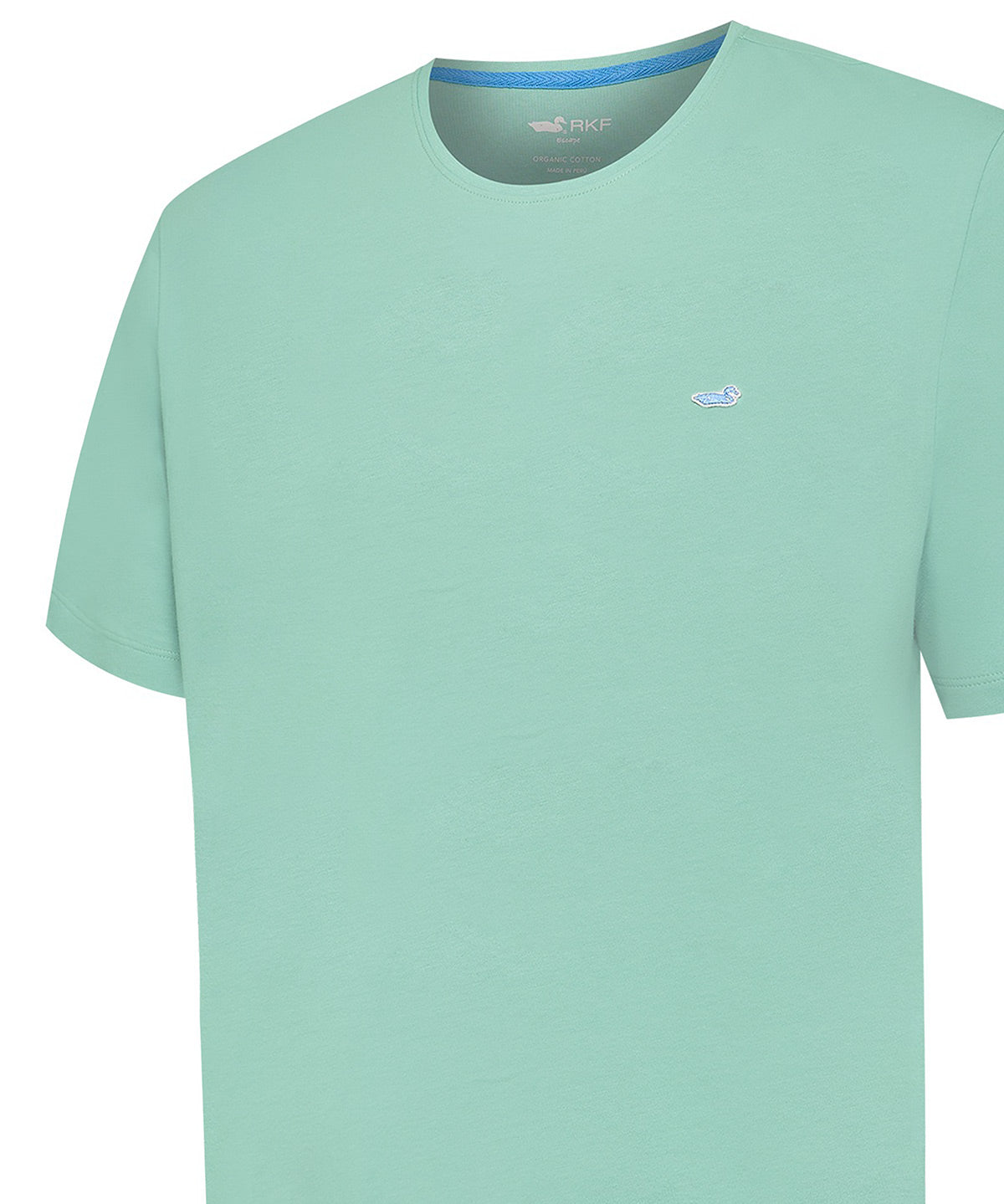 Polera Algodón Orgánico Hombre Basic Verde Rockford
