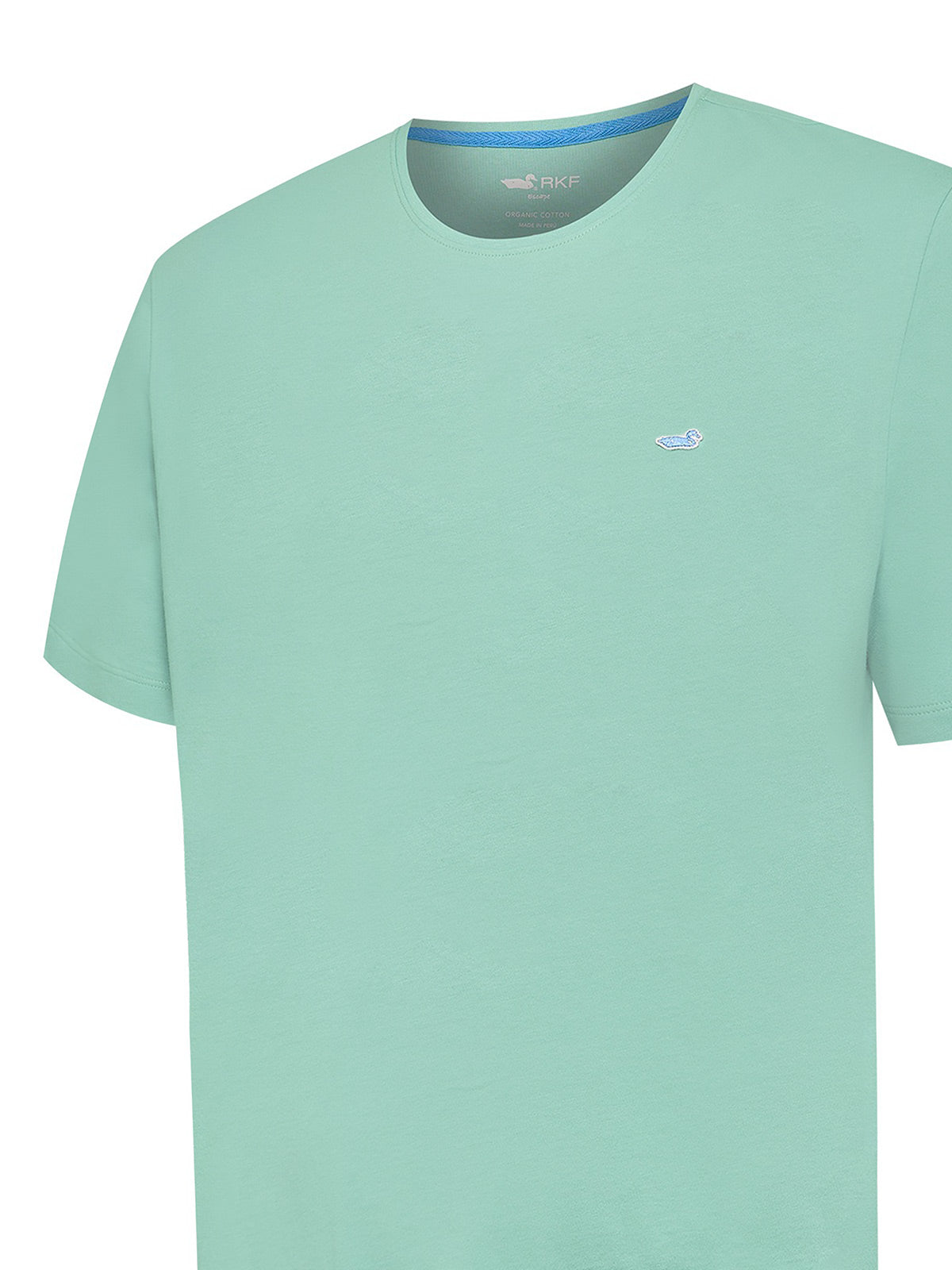 Polera Algodón Orgánico Hombre Basic Verde Rockford
