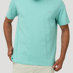 Polera Algodón Orgánico Hombre Basic Verde Rockford