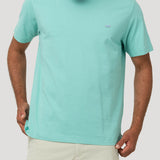 Polera Algodón Orgánico Hombre Basic Verde Rockford