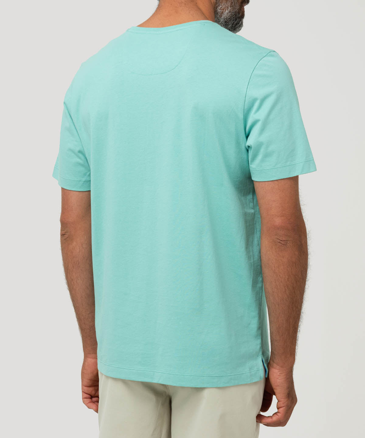 Polera Algodón Orgánico Hombre Basic Verde Rockford