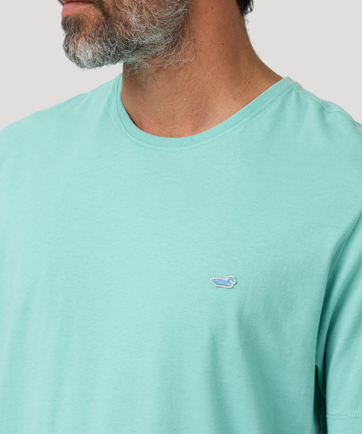 Polera Algodón Orgánico Hombre Basic Verde Rockford