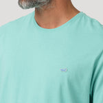 Polera Algodón Orgánico Hombre Basic Verde Rockford