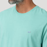 Polera Algodón Orgánico Hombre Basic Verde Rockford