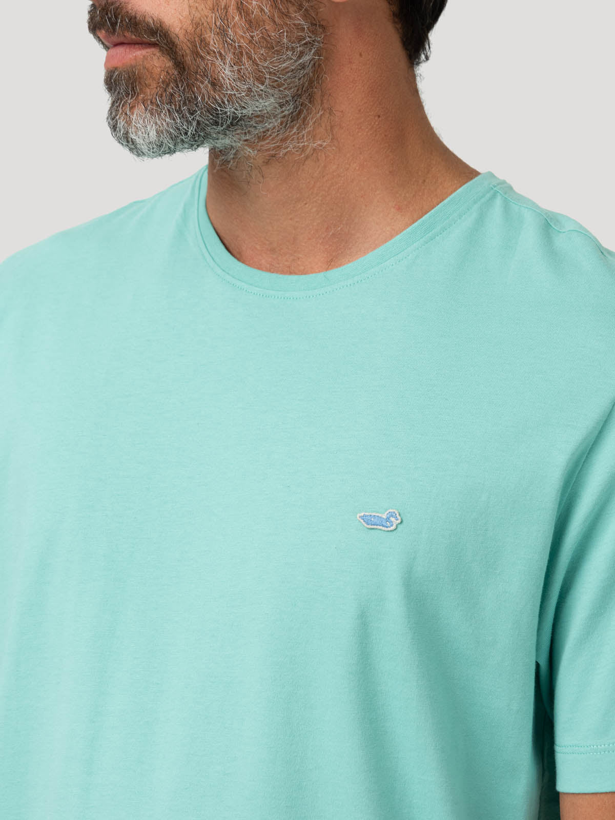 Polera Algodón Orgánico Hombre Basic Verde Rockford