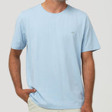 Polera Algodón Orgánico Hombre Basic Celeste Rockford