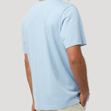 Polera Algodón Orgánico Hombre Basic Celeste Rockford