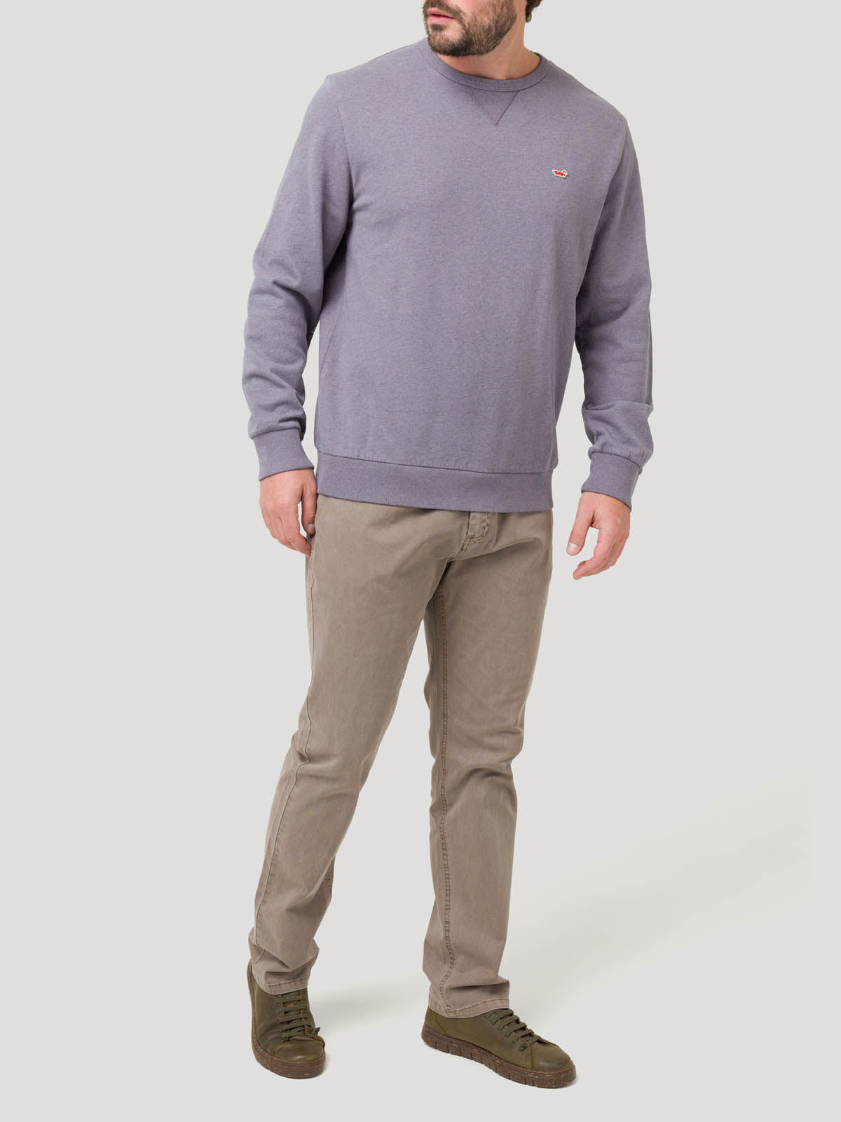 Polerón Algodón Orgánico Hombre Frateli Azul Rockford