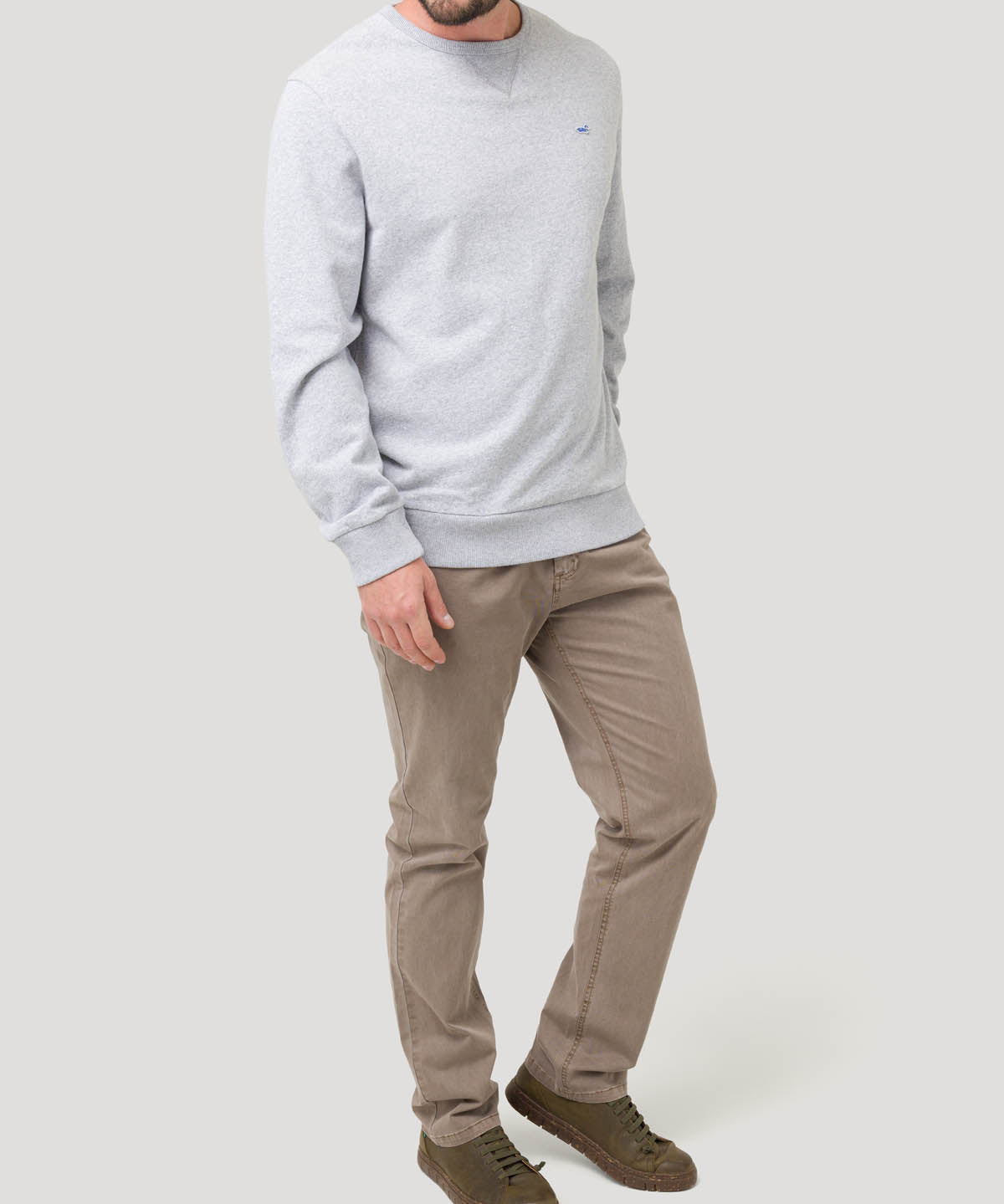 Polerón Algodón Orgánico Hombre Frateli Gris Rockford