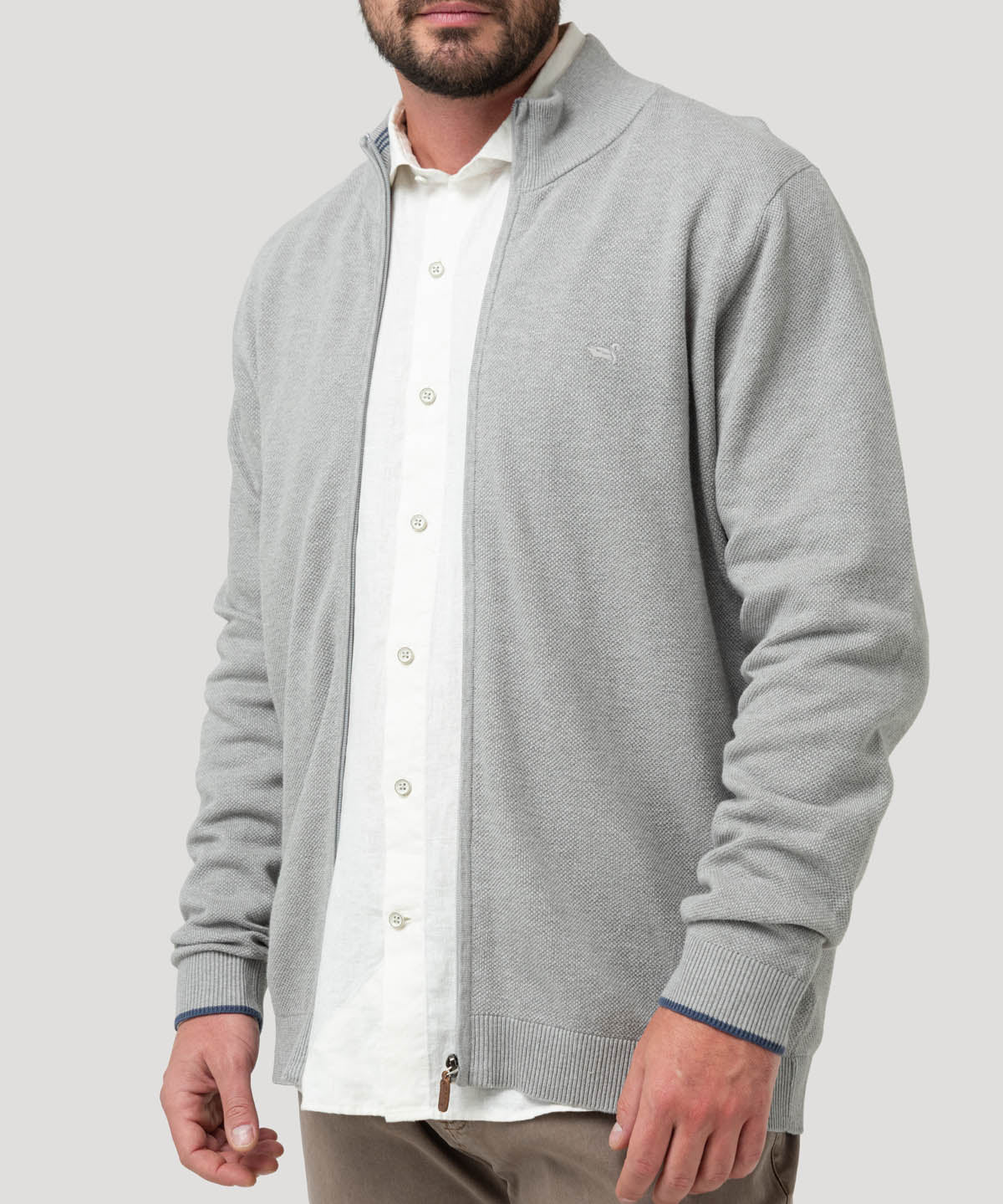 Sweater Algodón Orgánico Hombre Bilbaofull Gris Rockford