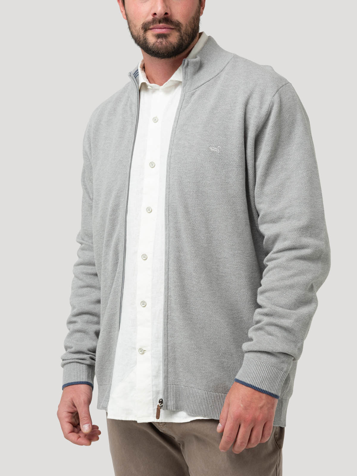 Sweater Algodón Orgánico Hombre Bilbaofull Gris Rockford