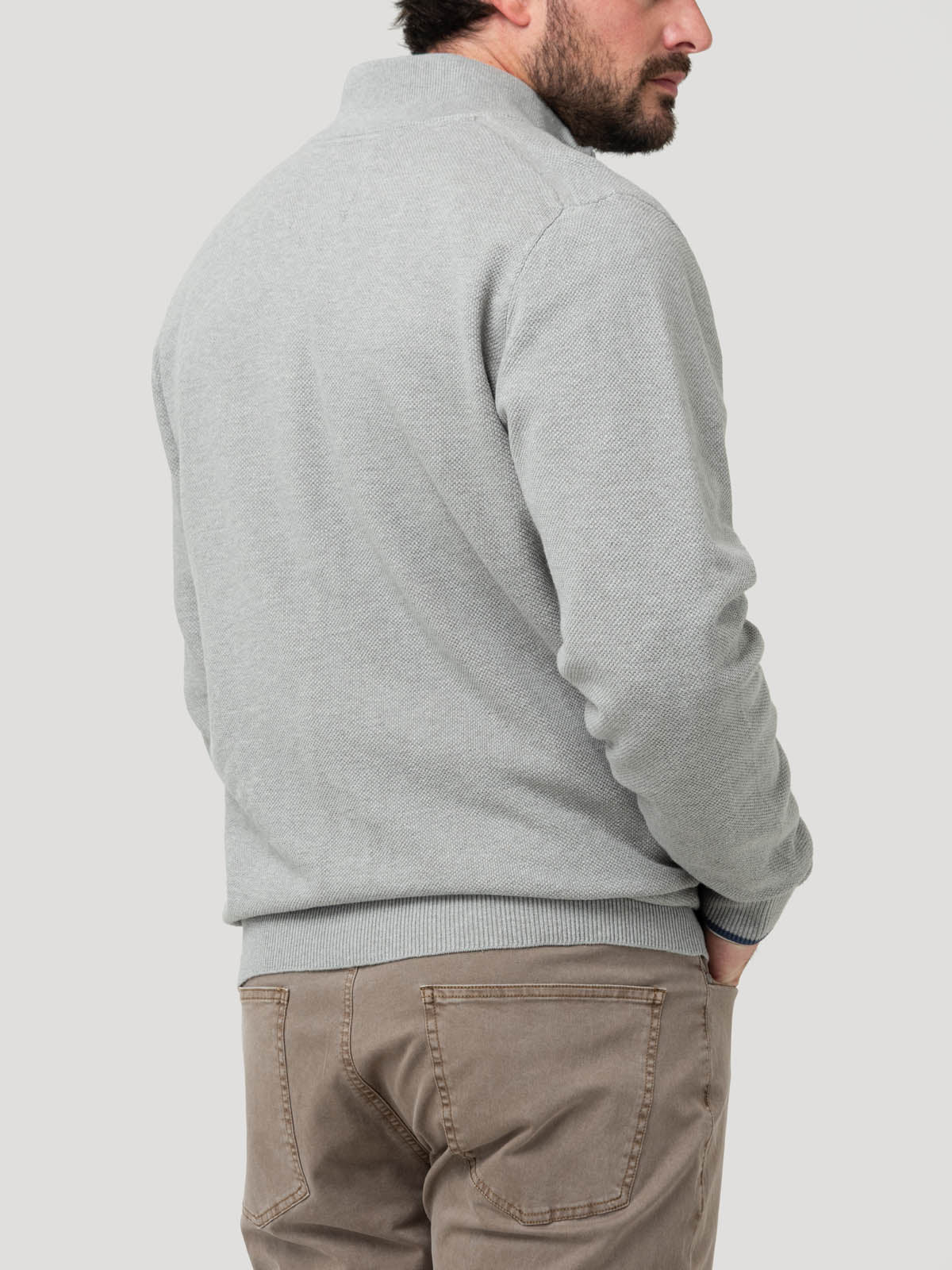 Sweater Algodón Orgánico Hombre Bilbaofull Gris Rockford