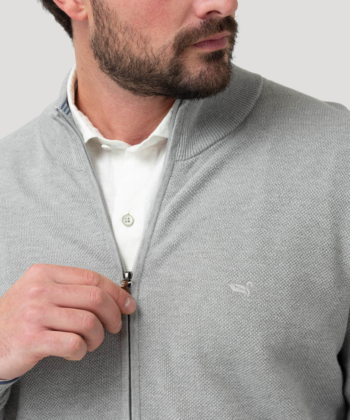 Sweater Algodón Orgánico Hombre Bilbaofull Gris Rockford