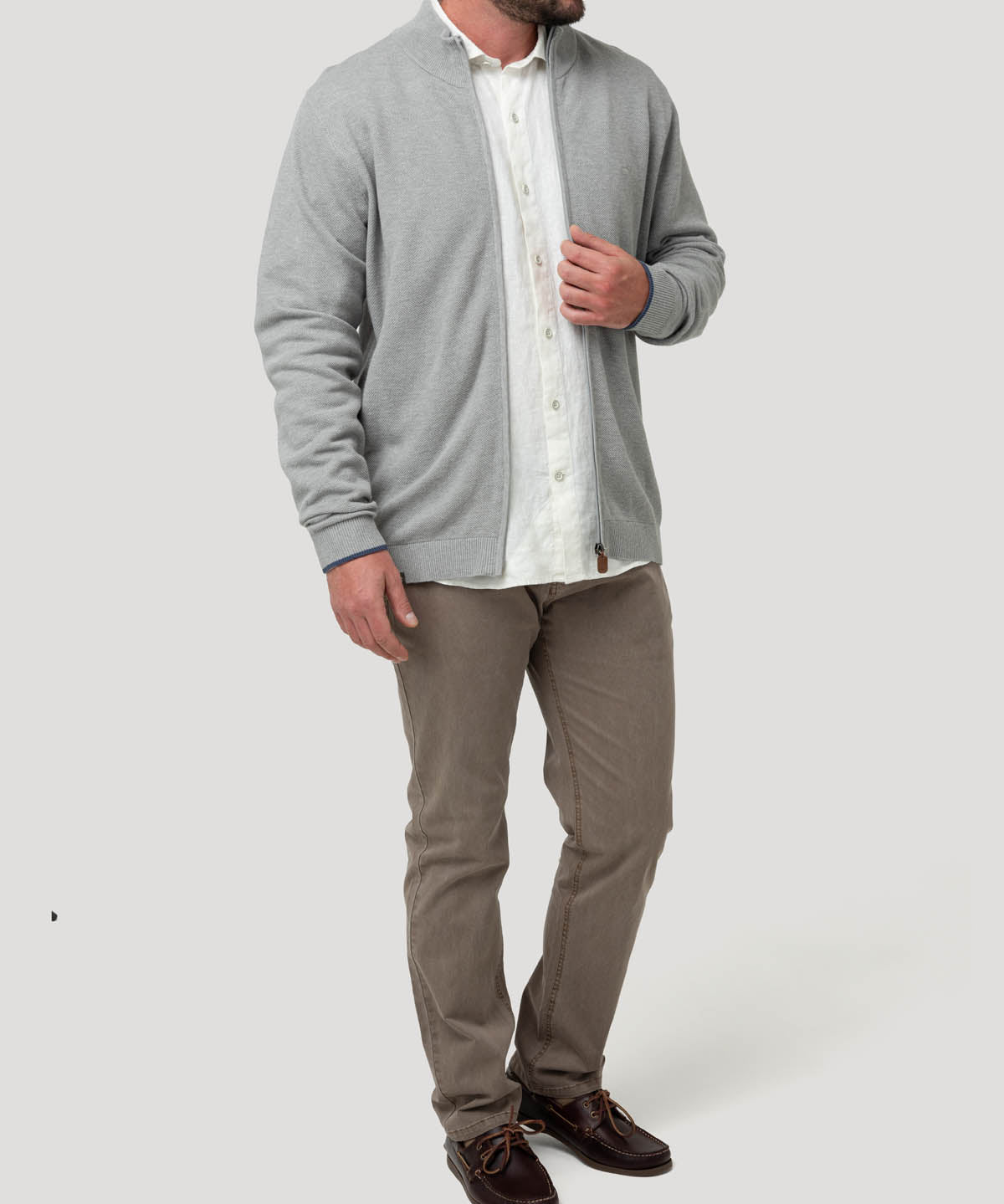 Sweater Algodón Orgánico Hombre Bilbaofull Gris Rockford