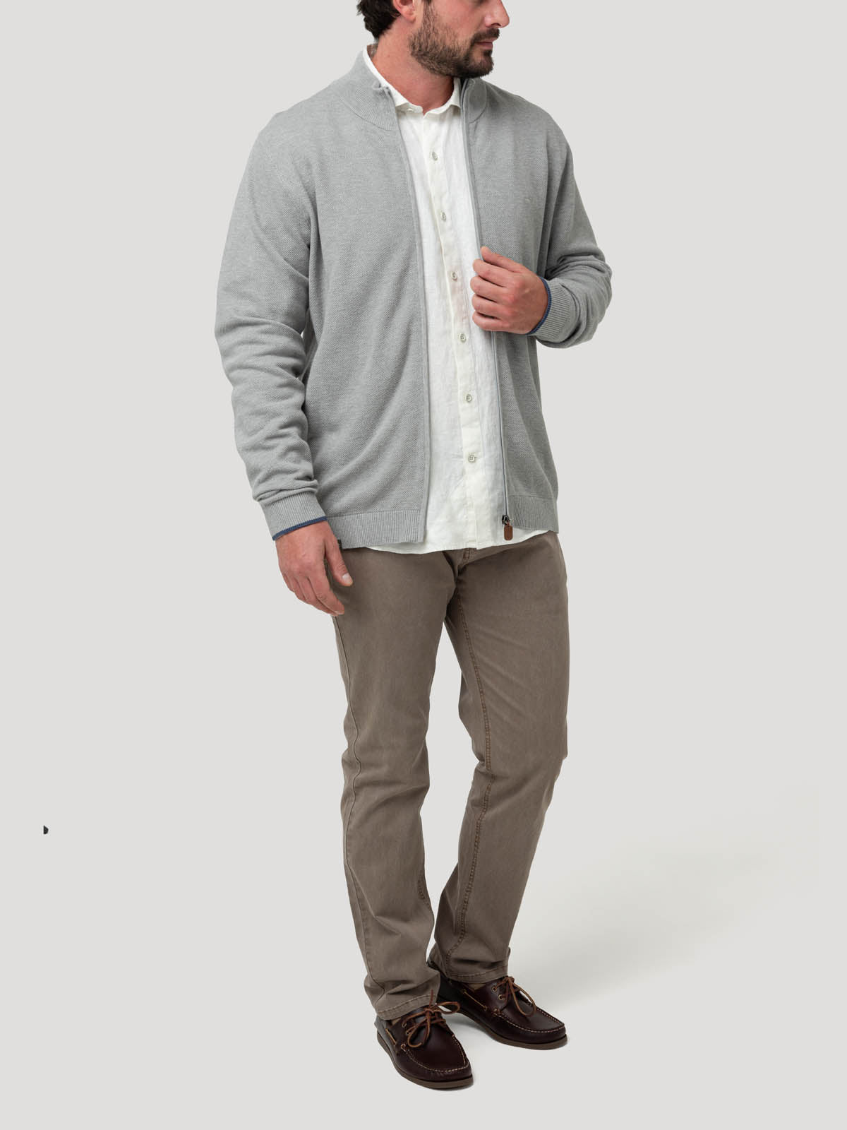 Sweater Algodón Orgánico Hombre Bilbaofull Gris Rockford