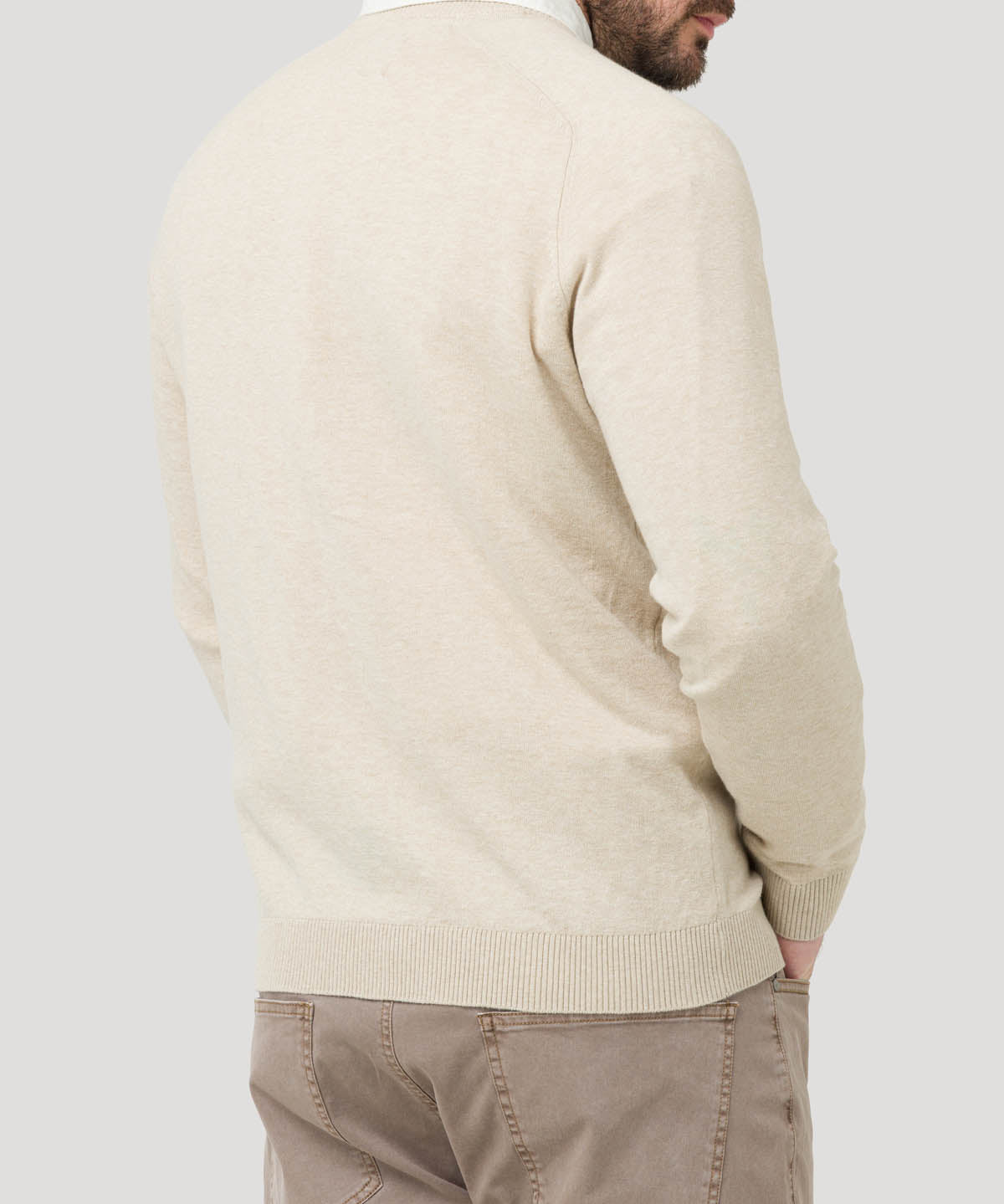 Sweater Algodón Orgánico Hombre Angri Beige Rockford