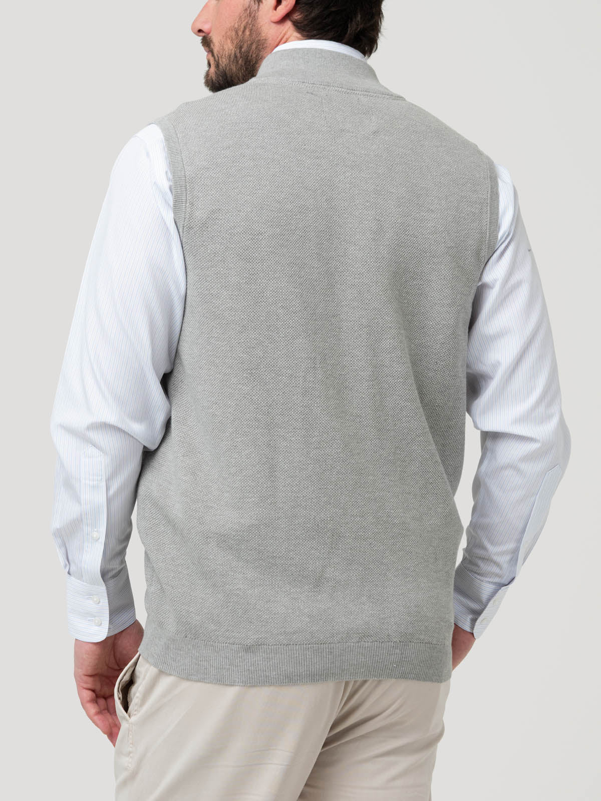 Sweater Algodón Orgánico Hombre Vera Gris Rockford