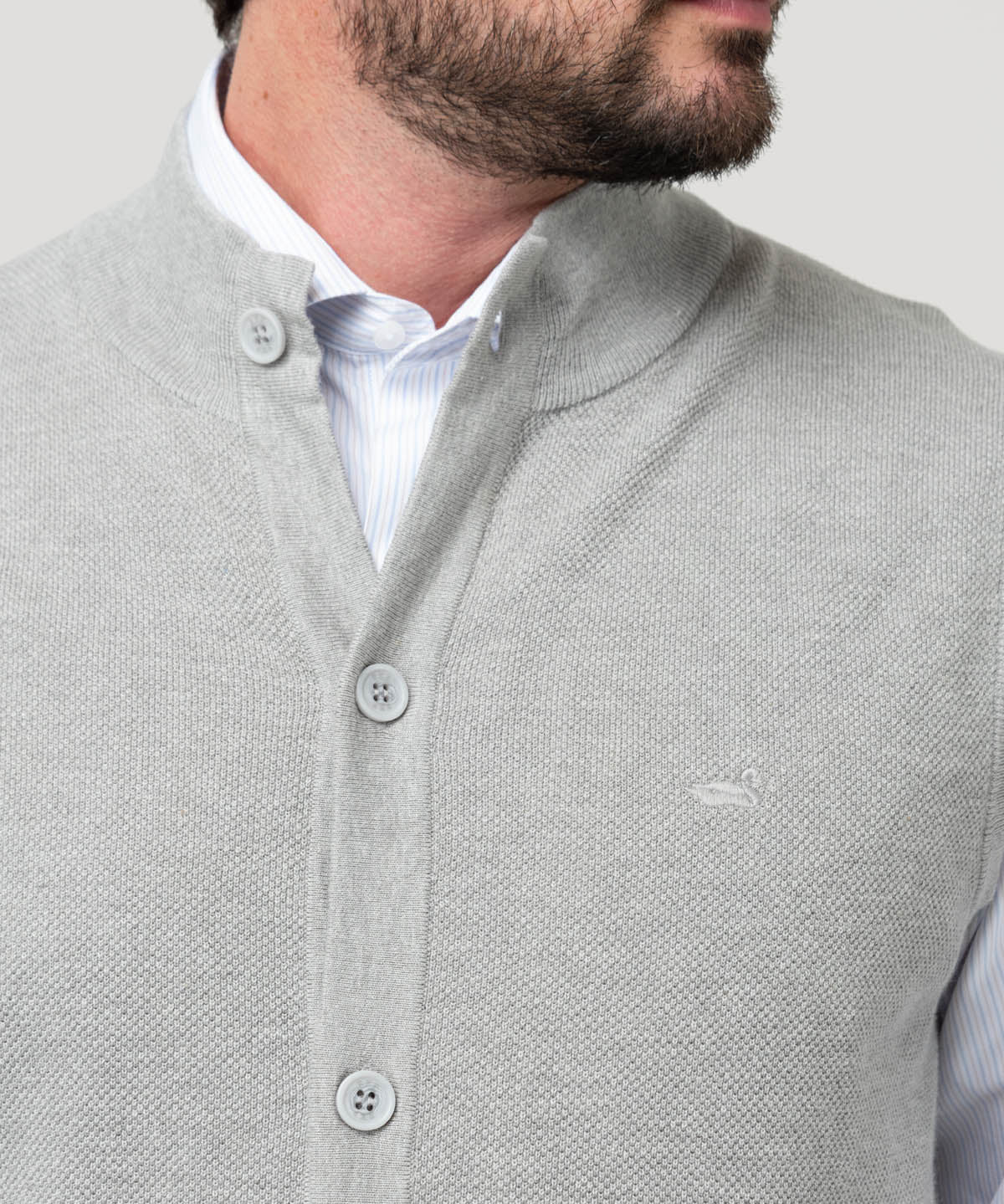 Sweater Algodón Orgánico Hombre Vera Gris Rockford