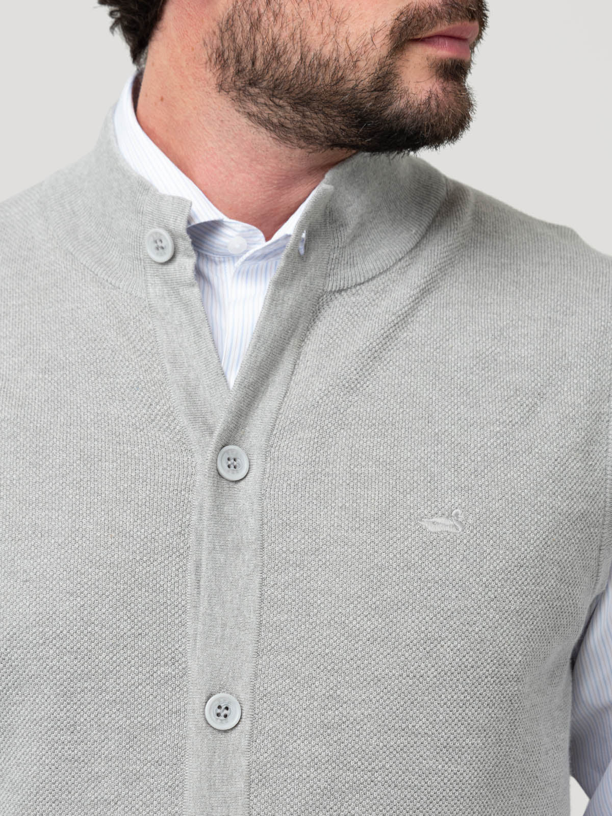 Sweater Algodón Orgánico Hombre Vera Gris Rockford