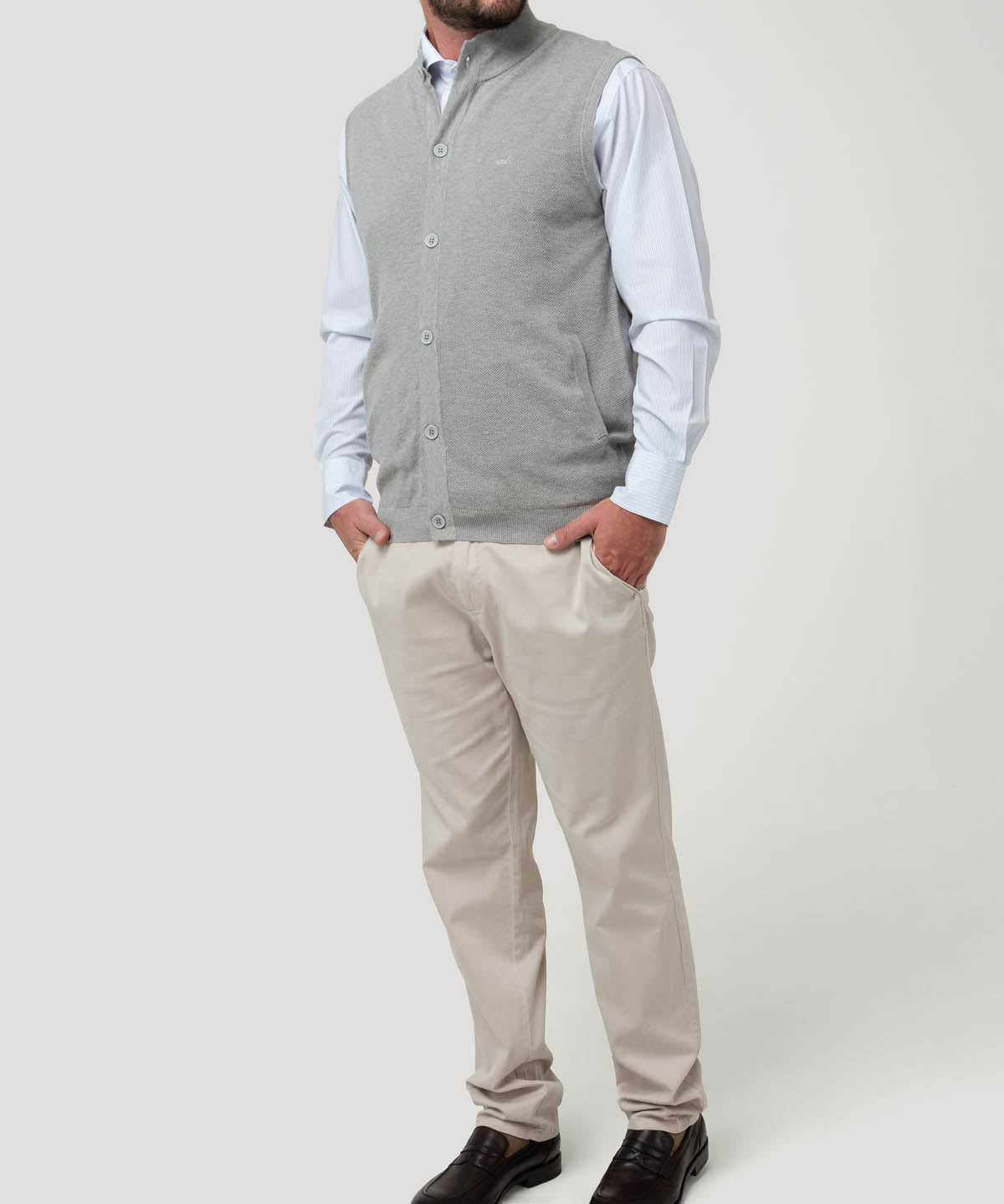 Sweater Algodón Orgánico Hombre Vera Gris Rockford