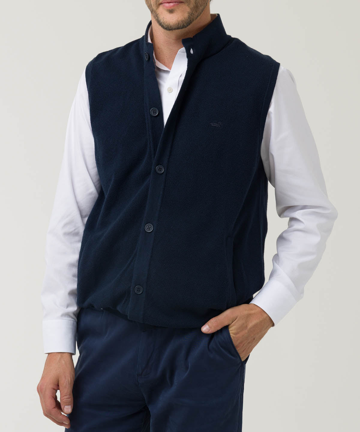 Sweater Algodón Orgánico Hombre Vera Azul Rockford