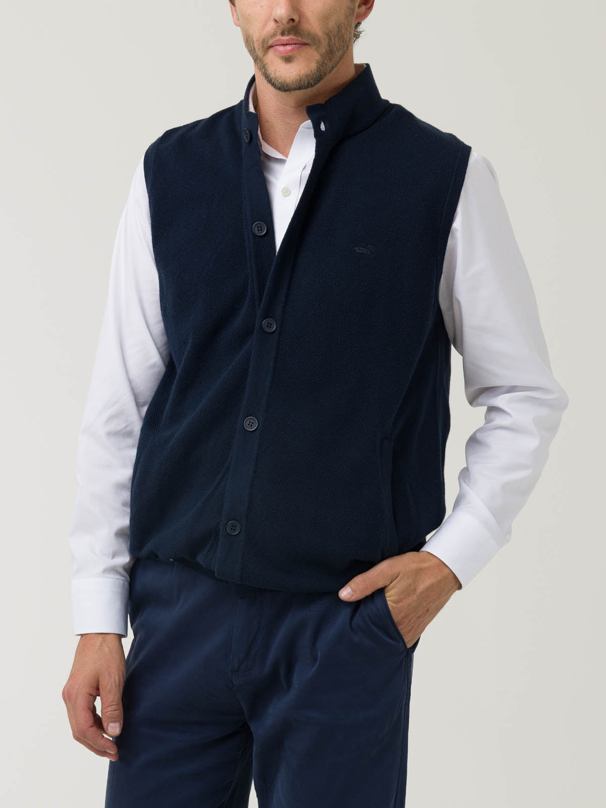 Sweater Algodón Orgánico Hombre Vera Azul Rockford