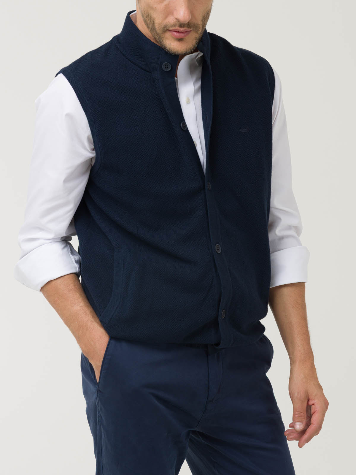 Sweater Algodón Orgánico Hombre Vera Azul Rockford