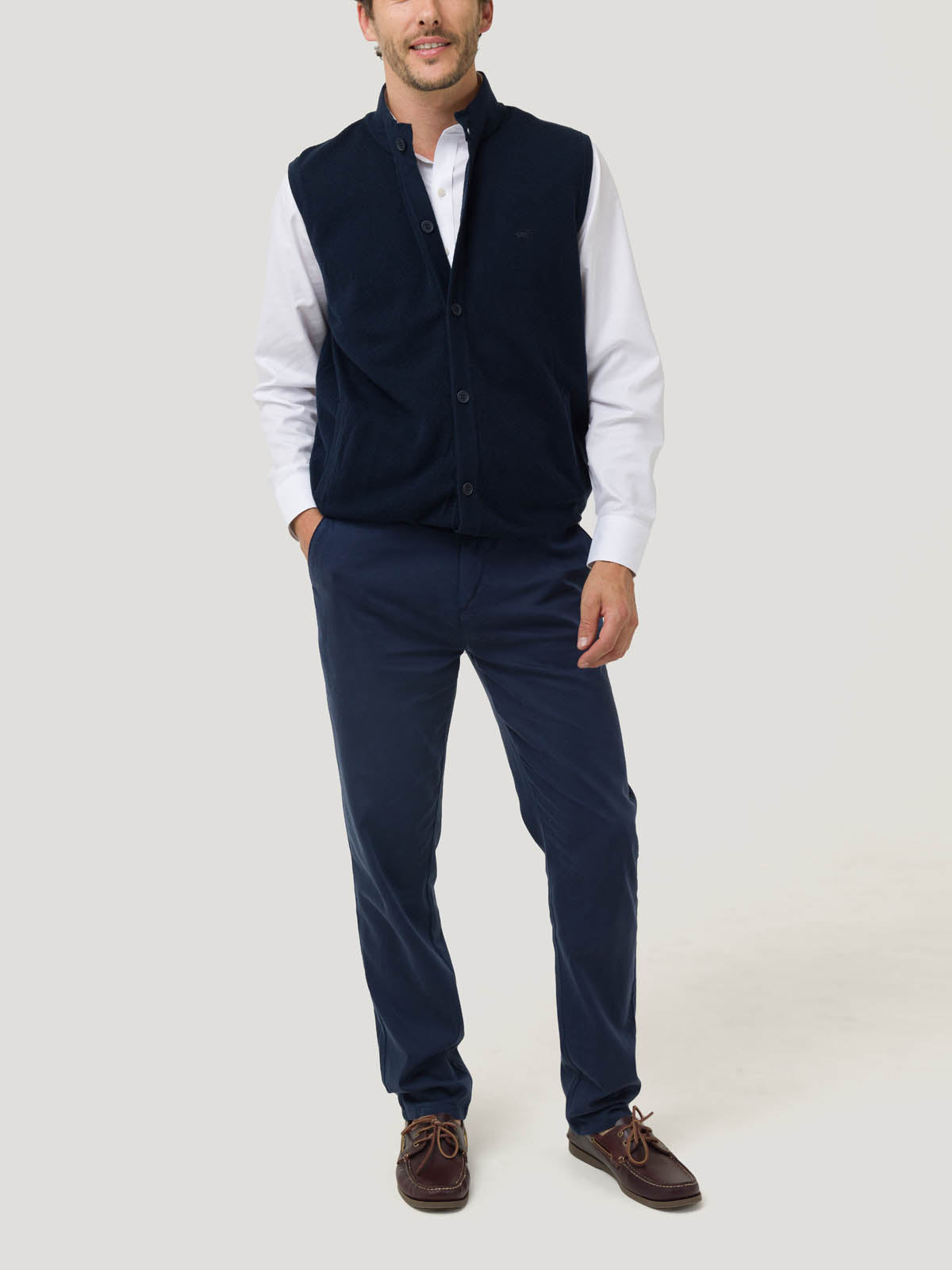 Sweater Algodón Orgánico Hombre Vera Azul Rockford