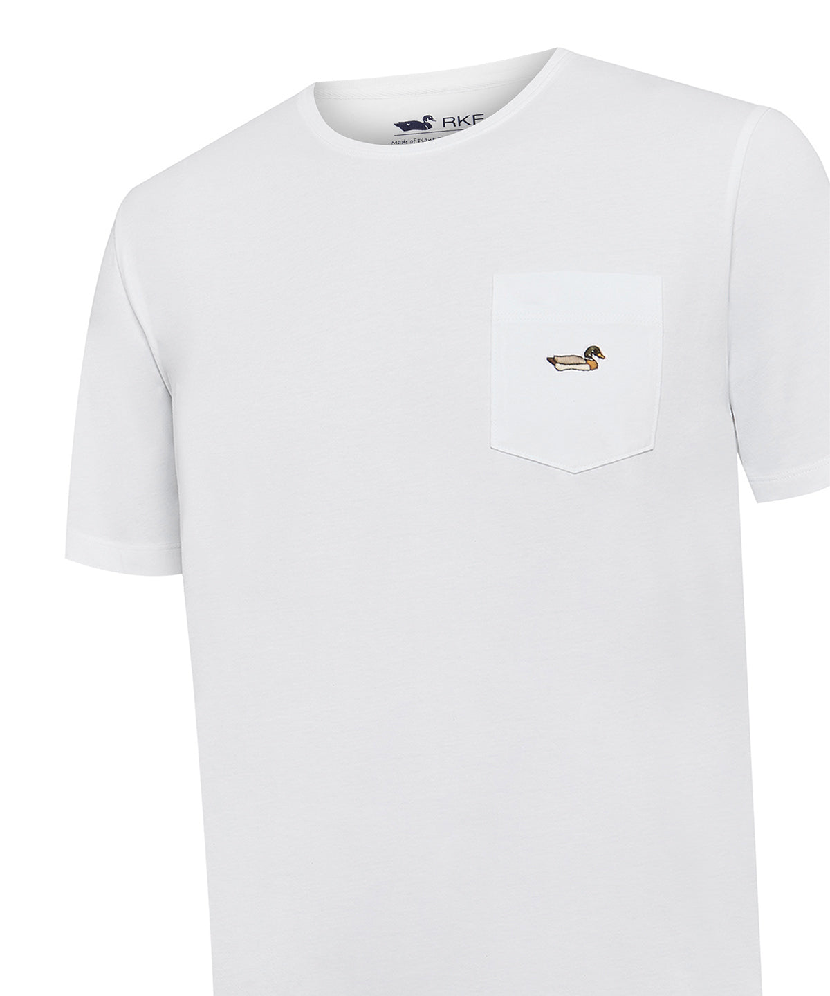Polera Algodón Orgánico Hombre Drake Blanco Rockford