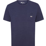 Polera Algodón Orgánico Hombre Drake Azul Rockford