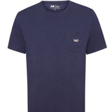 Polera Algodón Orgánico Hombre Drake Azul Rockford