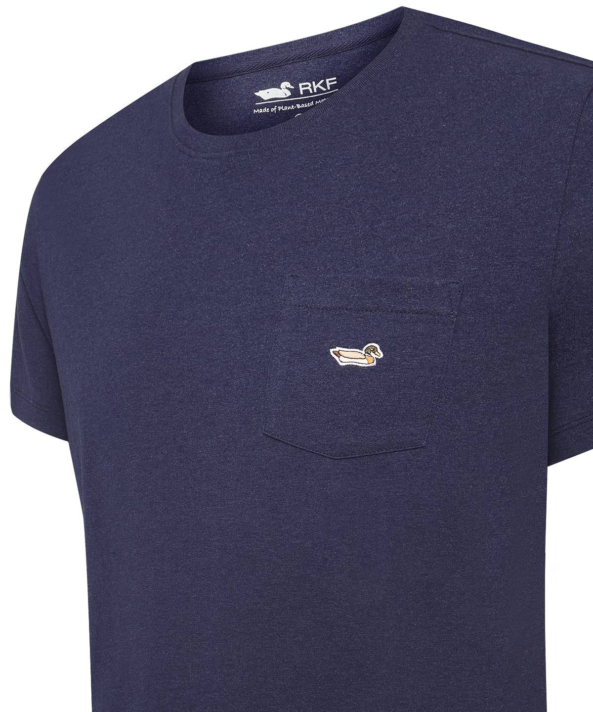 Polera Algodón Orgánico Hombre Drake Azul Rockford