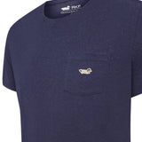 Polera Algodón Orgánico Hombre Drake Azul Rockford