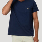 Polera Algodón Orgánico Hombre Drake Azul Rockford