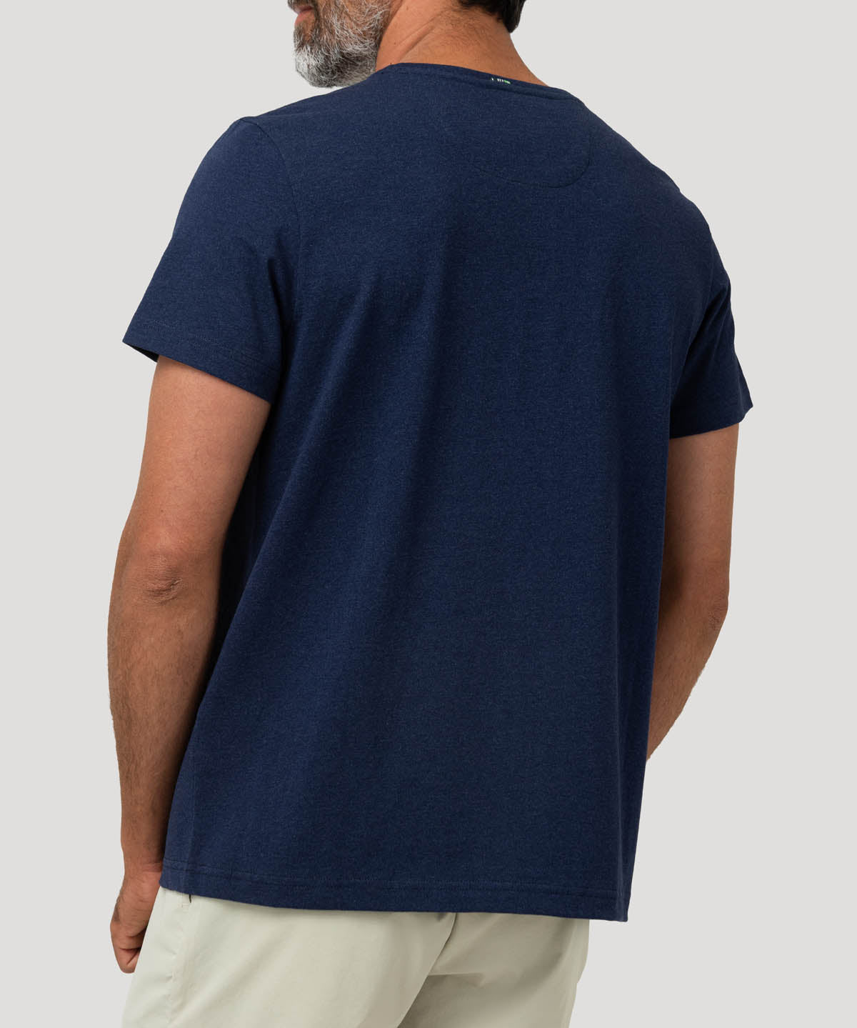 Polera Algodón Orgánico Hombre Drake Azul Rockford