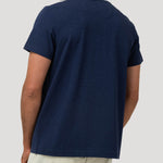 Polera Algodón Orgánico Hombre Drake Azul Rockford