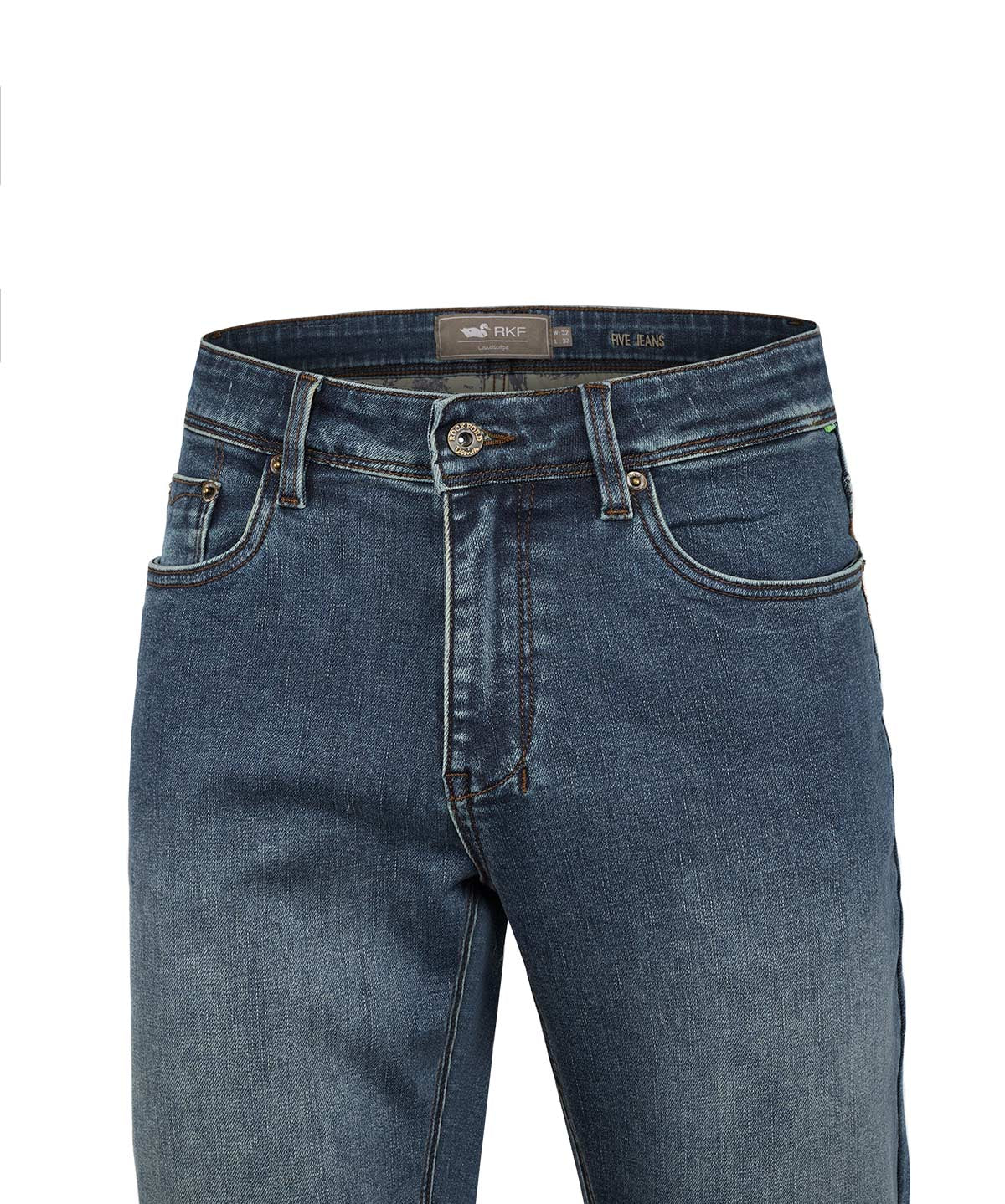 Jeans Algodón Reciclado Hombre Five Azul Rockford