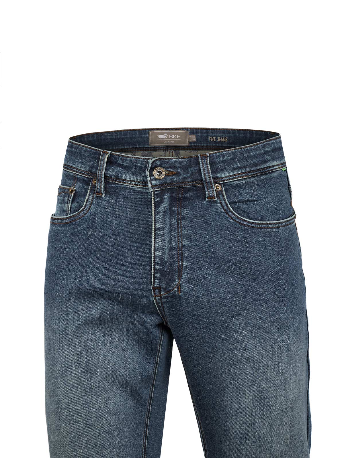 Jeans Algodón Reciclado Hombre Five Azul Rockford