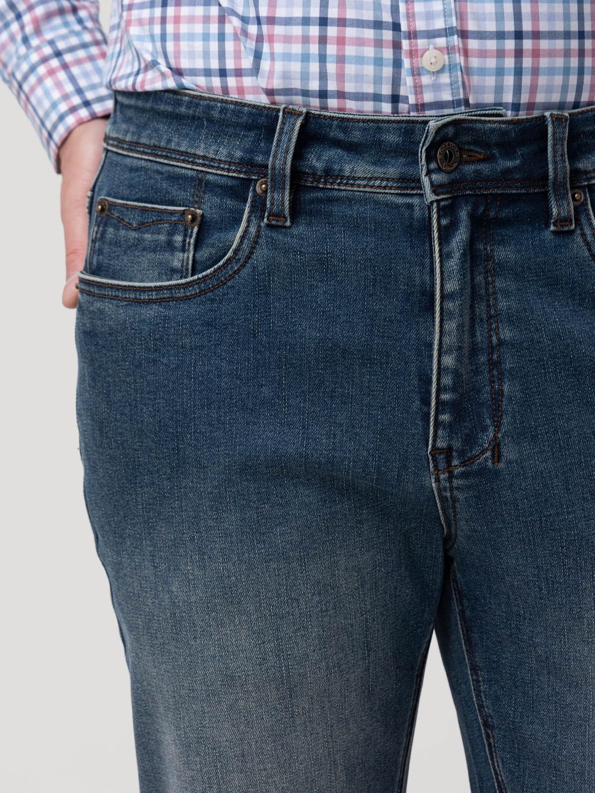 Jeans Algodón Reciclado Hombre Five Azul Rockford