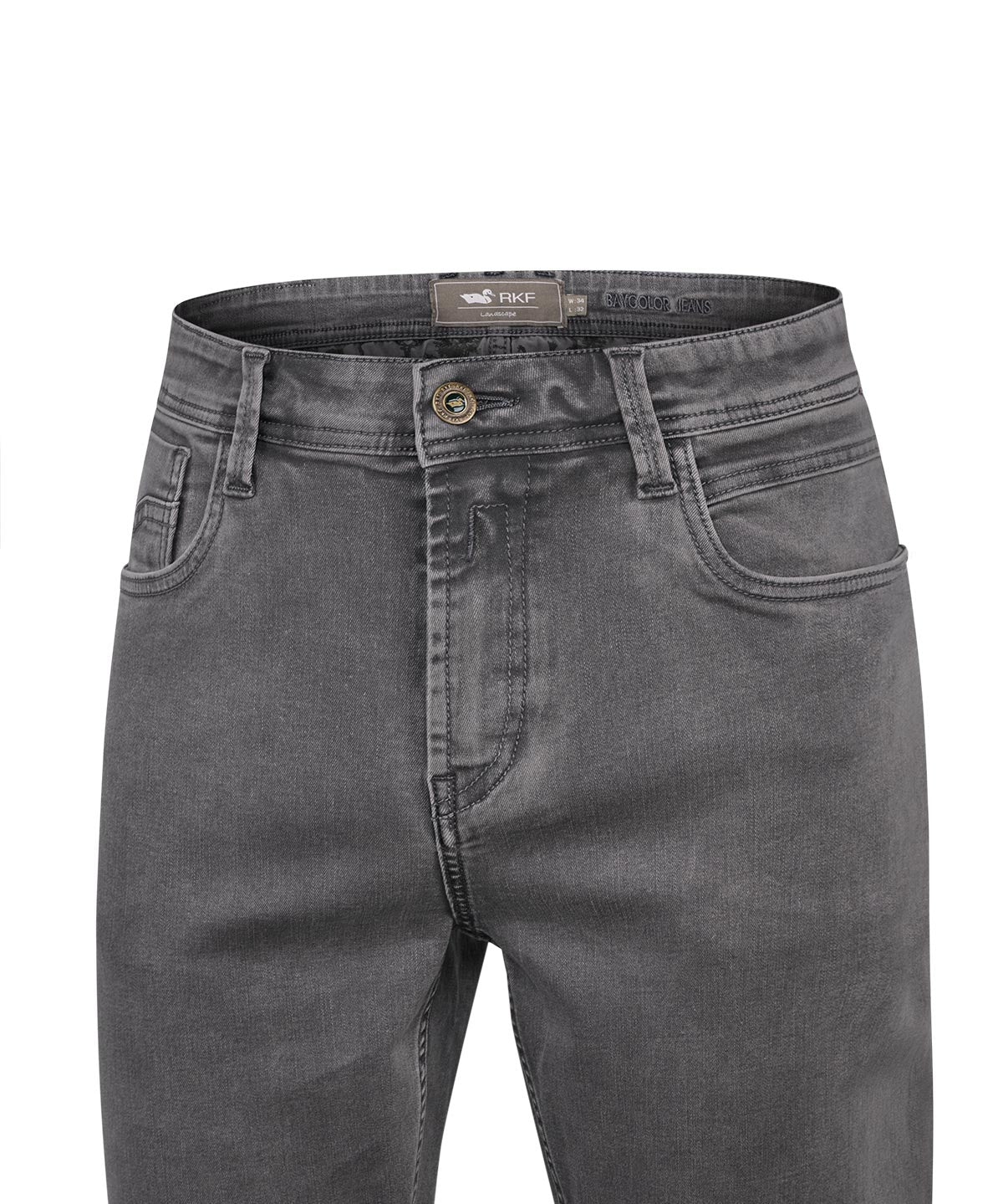 Jeans Algodón Reciclado Hombre Baycolor Gris Rockford