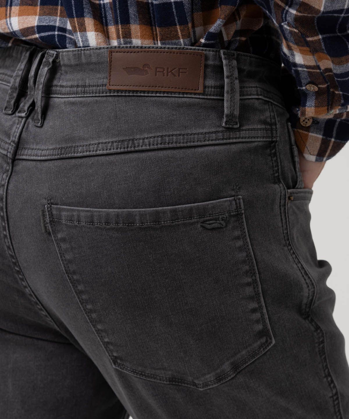 Jeans Algodón Reciclado Hombre Baycolor Gris Rockford